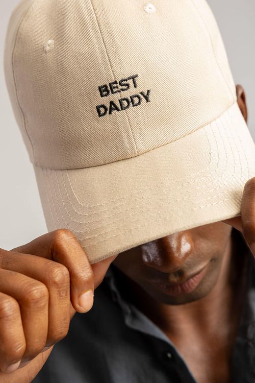 Boné De Sarja Bordado Best Daddy S26 - Areia