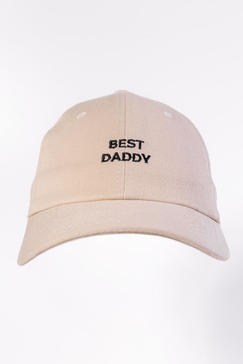 Boné De Sarja Bordado Best Daddy S26 - Areia