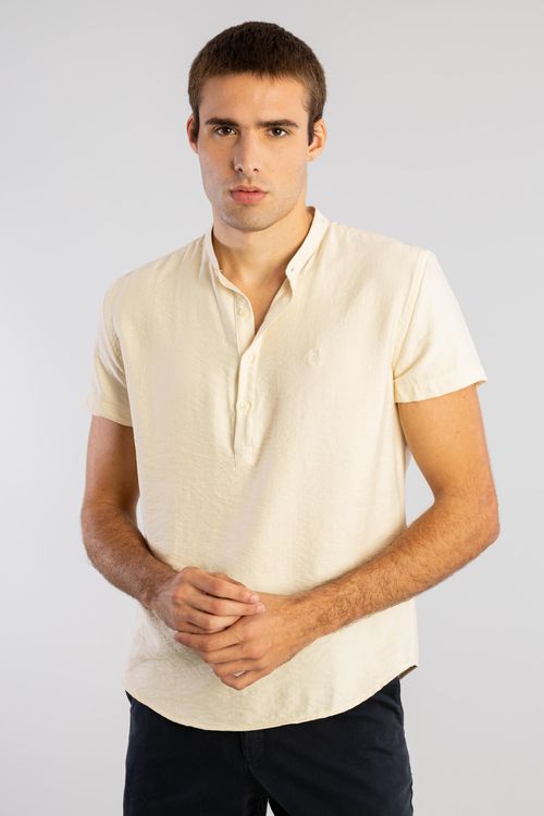 Camisa Manga Curta Santorini W25 - Caqui