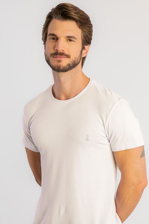 Camiseta Piquet Elastano - Off White
