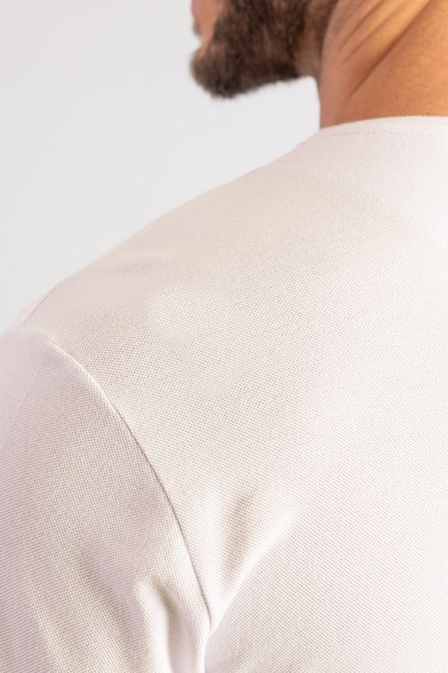 Camiseta Piquet Elastano - Off White