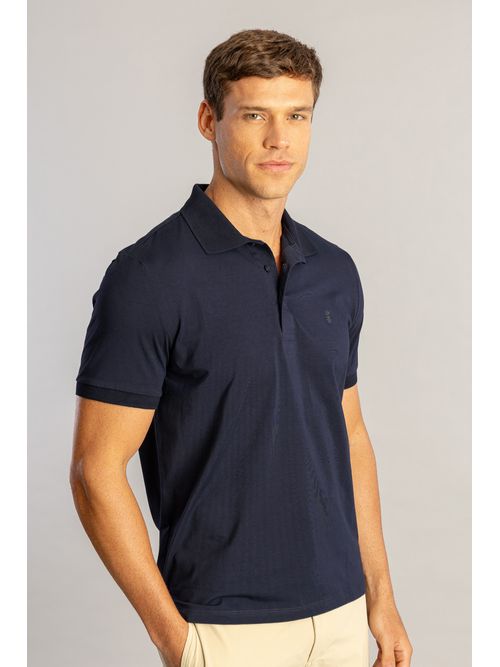 Camisa Polo Piquet Self - Marinho