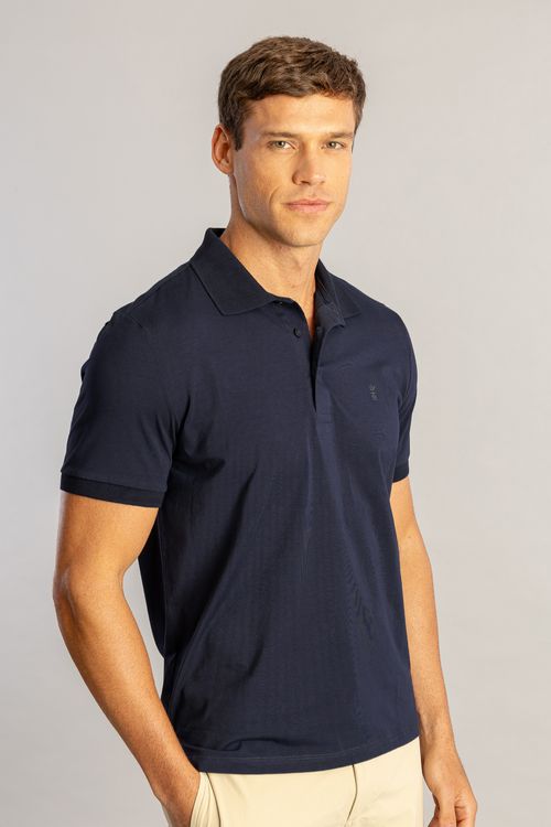 Camisa Polo Piquet Self - Marinho