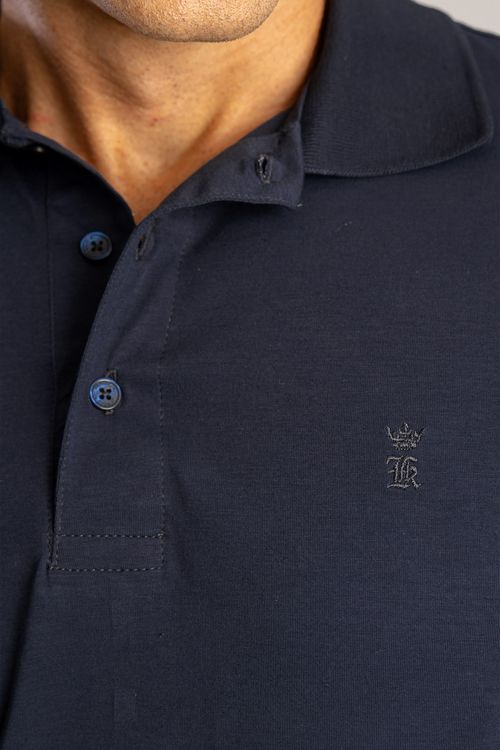 Camisa Polo Piquet Self - Marinho