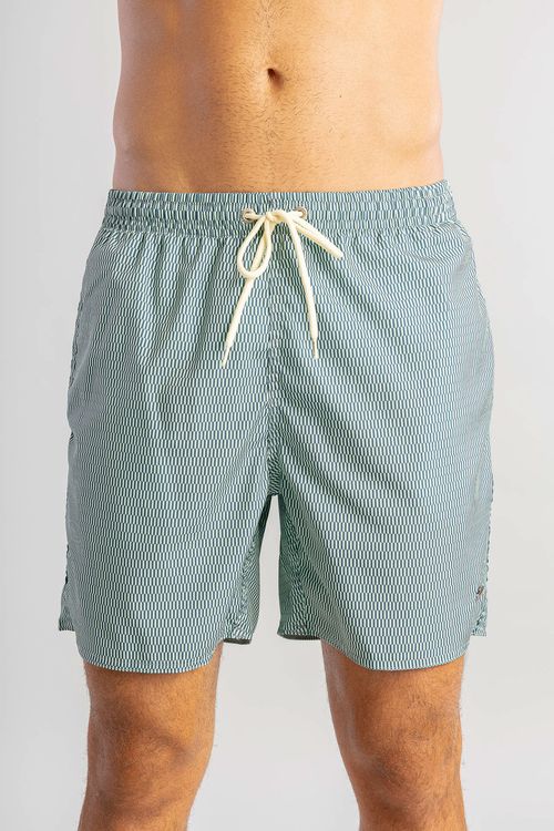 Shorts Praia Gravataria Prisma S26 - Verde Agua