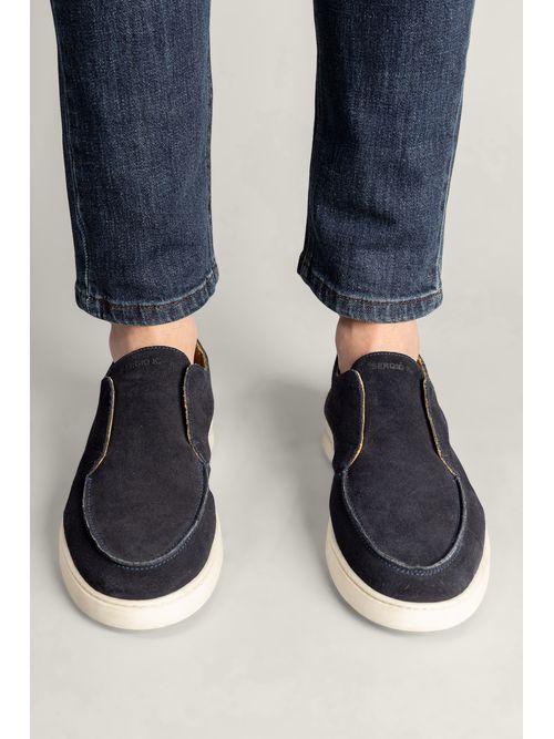 Tênis Camurça Sem Cadarço W26 - Marinho